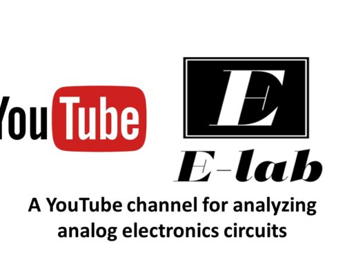 E-lab: A YouTube channel for analyzing analog electronics circuits